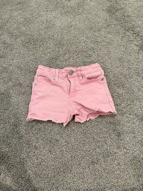 Joe's Jeans Pink Frayed Hem Kids Denim Shorts